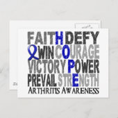 ホープ語コラージュ関節炎 ポストカード (正面/裏面)