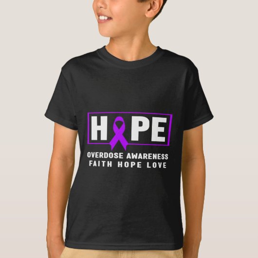 ホープ過剰摂取認識度 Tシャツ (正面)