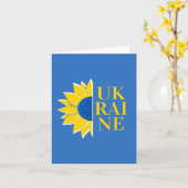 ホープ開花ズウクライナ戦争カード カード (黄色い花)