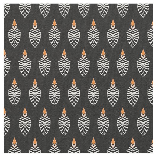 ホープ鳥の幾何学的パターン ファブリック (クローズアップ)