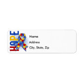 ホープ2自閉症 ラベル (正面)