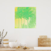 ホープ3木のレイズプリント ポスター (キッチン)