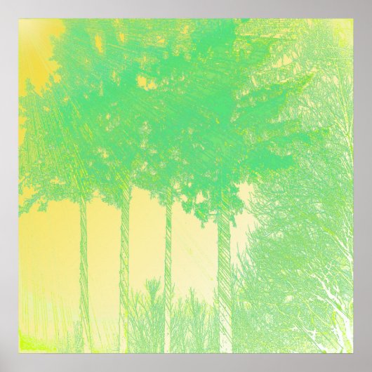 ホープ3木のレイズプリント ポスター (正面)