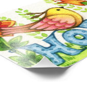 ホープ – かわいい鳥のプリント フォトプリント            (角)