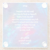 『ホープ』の詩-コースター ガラスコースター (裏面)