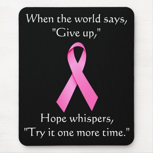 ホープ・ウィスパーズがんリボンマウスパッド マウスパッド (正面)