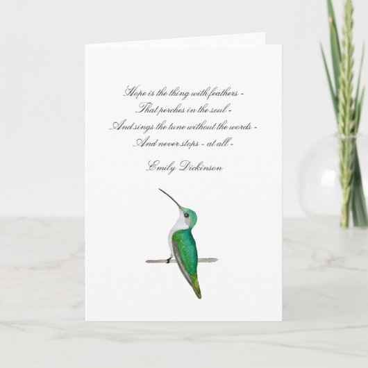 ホープ・エミリー・ディキンソン・ノート・カード ノートカード (正面)