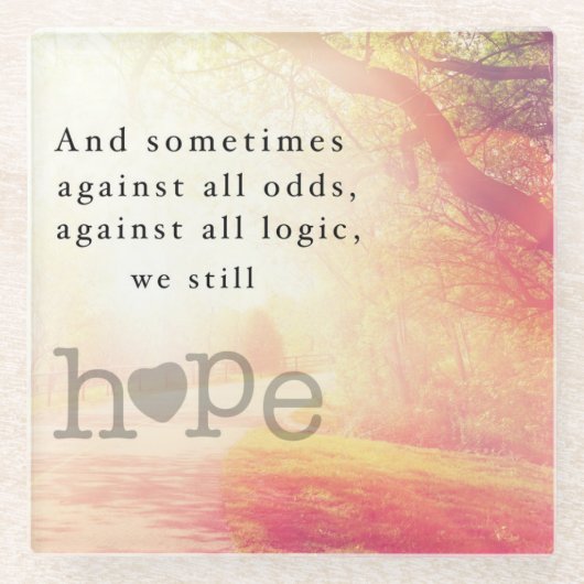 ホープ ガラスコースター (正面)