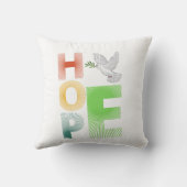 ホープ – キリスト教の信仰のクッ感動的ション クッション (裏面)