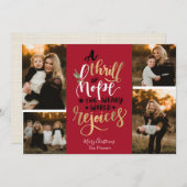 ホープ・クリスマスカードのスリル 招待状 (正面/裏面)