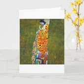 ホープ、グスタフクリムト カード (黄色い花)