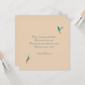 ホープ·ハミングバード カード (正面/裏面インサイチュ)