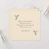 ホープ・ハミングバード カード (正面/裏面インサイチュ)