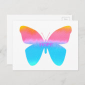 ホープ・バタフライ ポストカード (正面/裏面)