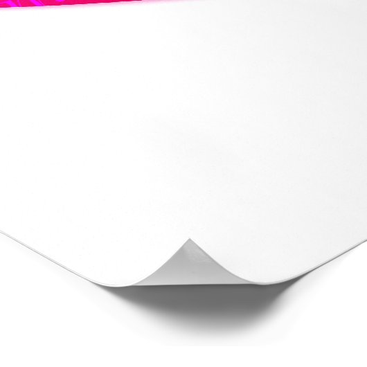 ホープ・ピンクのハート やる気を起こさせる ポスター (角)