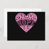 ホープ・ピンクハート乳がん認識度 案内ポストカード (正面/裏面)