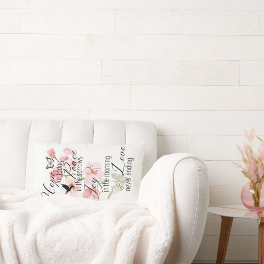 ホープ・ピース・ジョイ・ラブクリスチャン |腰枕 ランバークッション (ソファ)