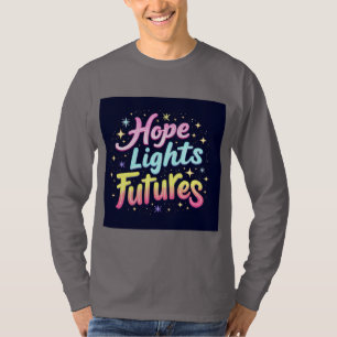 ホープ・ライツ・フューチャーズ - 未来感溢れるバイブラントな半袖Tシャツ Tシャツ