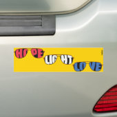 ホープ・ライト・ラブバイデン氏 バンパーステッカー (車上)