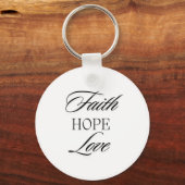 ホープ・ラブミニマリストデザイン キーホルダー (正面)
