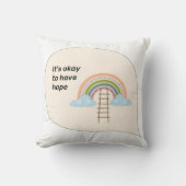 ホープ・レインボー・フード付きスウェットシャツは大丈夫» クッション (正面)