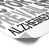 ホープ・ワード・コラージュ・アルツハイマー病 ポスター (角)