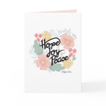 ホープ，喜び，平和勇気付けられるカード