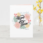 ホープ，喜び，平和勇気付けられるカード カード (黄色い花)