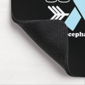 ホープ – 水頭症認識度ライトブルーリボン マウスパッド (コーナー)