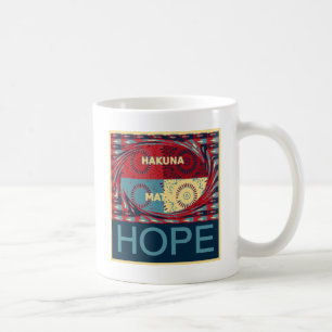 ホープHakunamatataラブリー感動的エッジベクトル コーヒーマグカップ