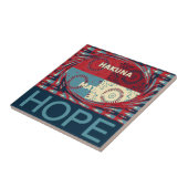 ホープHakunamatataラブリー感動的エッジベクトル タイル (側面)