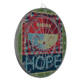 ホープHakunamatataラブリー感動的エッジベクトル ダーツボード (正面左)