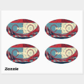 ホープHakunamatataラブリー感動的エッジベクトル 楕円形シール (シート)