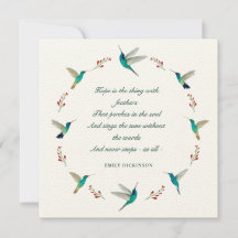 ホープHummingbird悔やみや弔慰サンキューカード