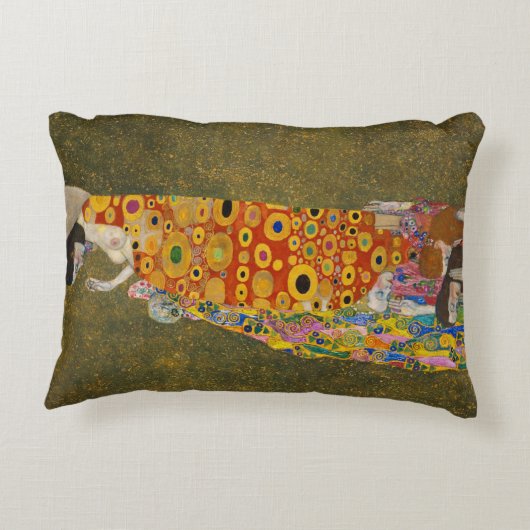ホープIIバイグスタフクリムト、ヴィンテージアールヌーボー アクセントクッション (裏面)