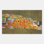 ホープIIバイグスタフクリムト、ヴィンテージアールヌーボー 長方形シール (正面)