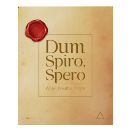 ホープLatin引用文 ポスター