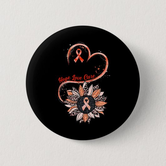 ホープLove CureファイターヒマワリRsd Crps Awarenes 缶バッジ (正面)