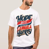 ホープMOTIV KAMALA HARRIS KONTERFEI Blau Rot Tシャツ (正面)