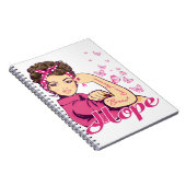 ホープRosie Riveter乳がん認識度 ノートブック (右側)