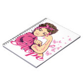 ホープRosie Riveter乳がん認識度 ノートブック (左側)