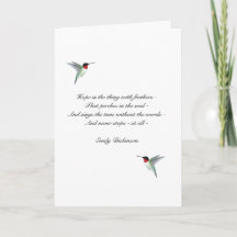 ホープRubyの喉を通したハミングバード