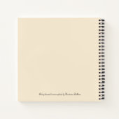 ホープRubyの喉を通したハミングバード ノートブック (裏面)