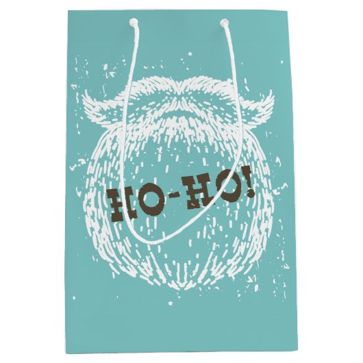 ホーホクリスマスホリデーサンタノエル ミディアムペーパーバッグ (正面)