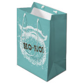 ホーホクリスマスホリデーサンタノエル ミディアムペーパーバッグ (正面アングル)