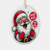ホーホホリデーズサンタズフェスティバル挨拶 セラミックオーナメント (右)