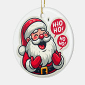 ホーホホリデーズサンタズフェスティバル挨拶 セラミックオーナメント (左)