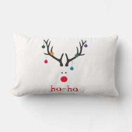 ホーホーおもしろいキュートモダンサンタクロース ランバークッション