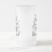 ホーホーを打ち付ける時間 |クリスマス飲みユーモア フロストグラスビールジョッキ (中央)