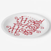 ホーホークリスマスホリデー紙プレート ペーパープレート (アングル)